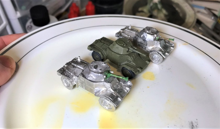 6 all three Panhard 178's assembled