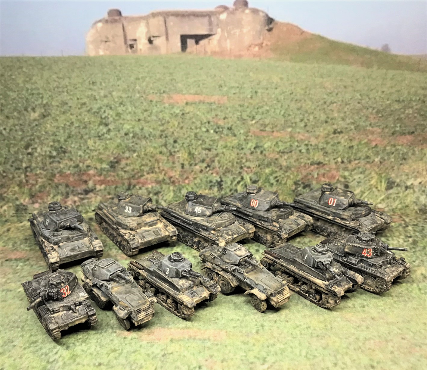 1 German armor group shot frontal