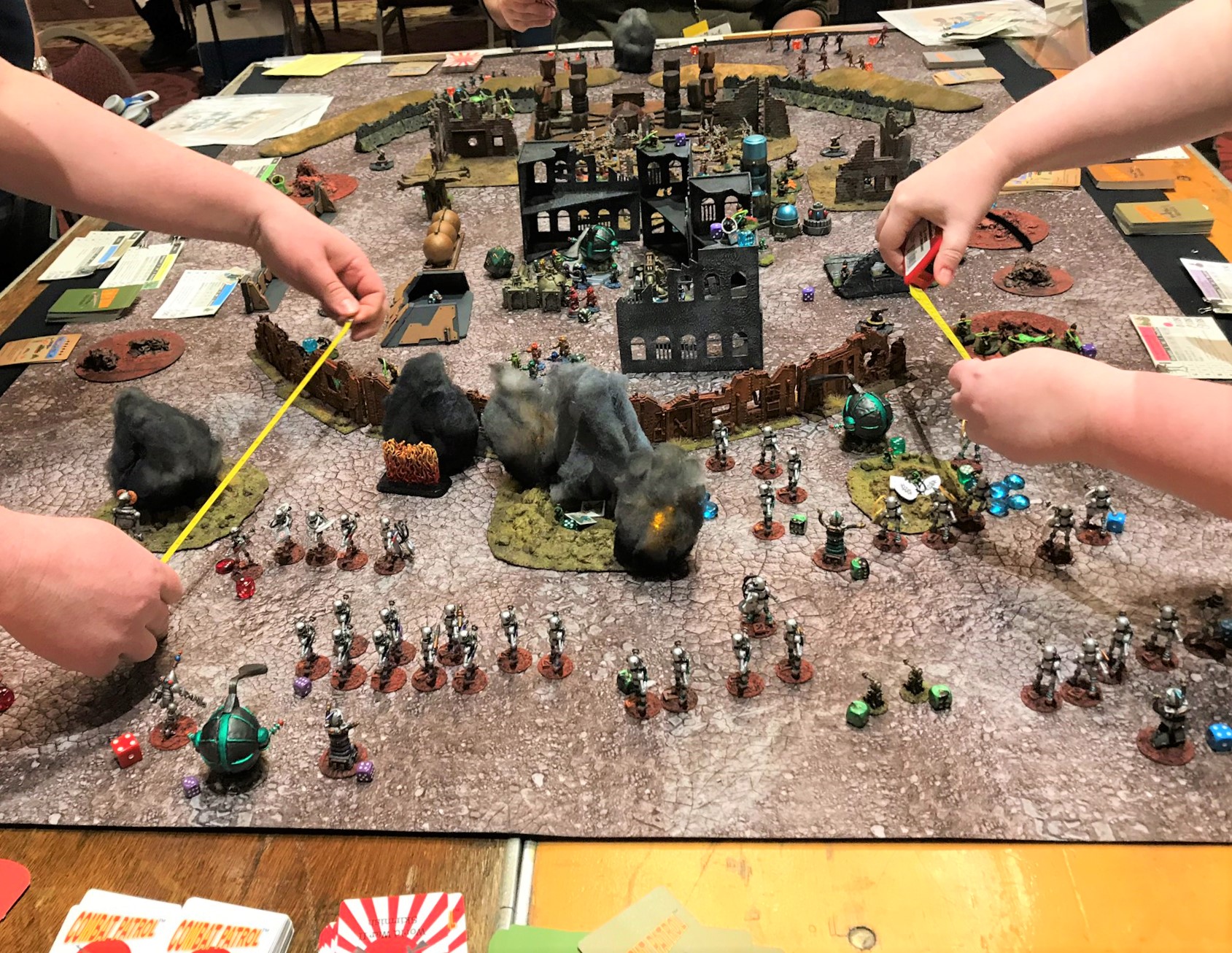 3 targets on the roof