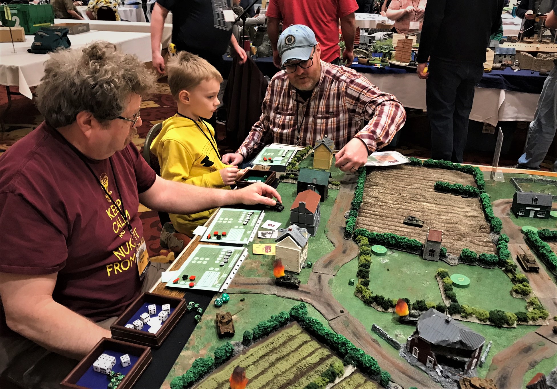 6 Young player and his Dad use a SHerman