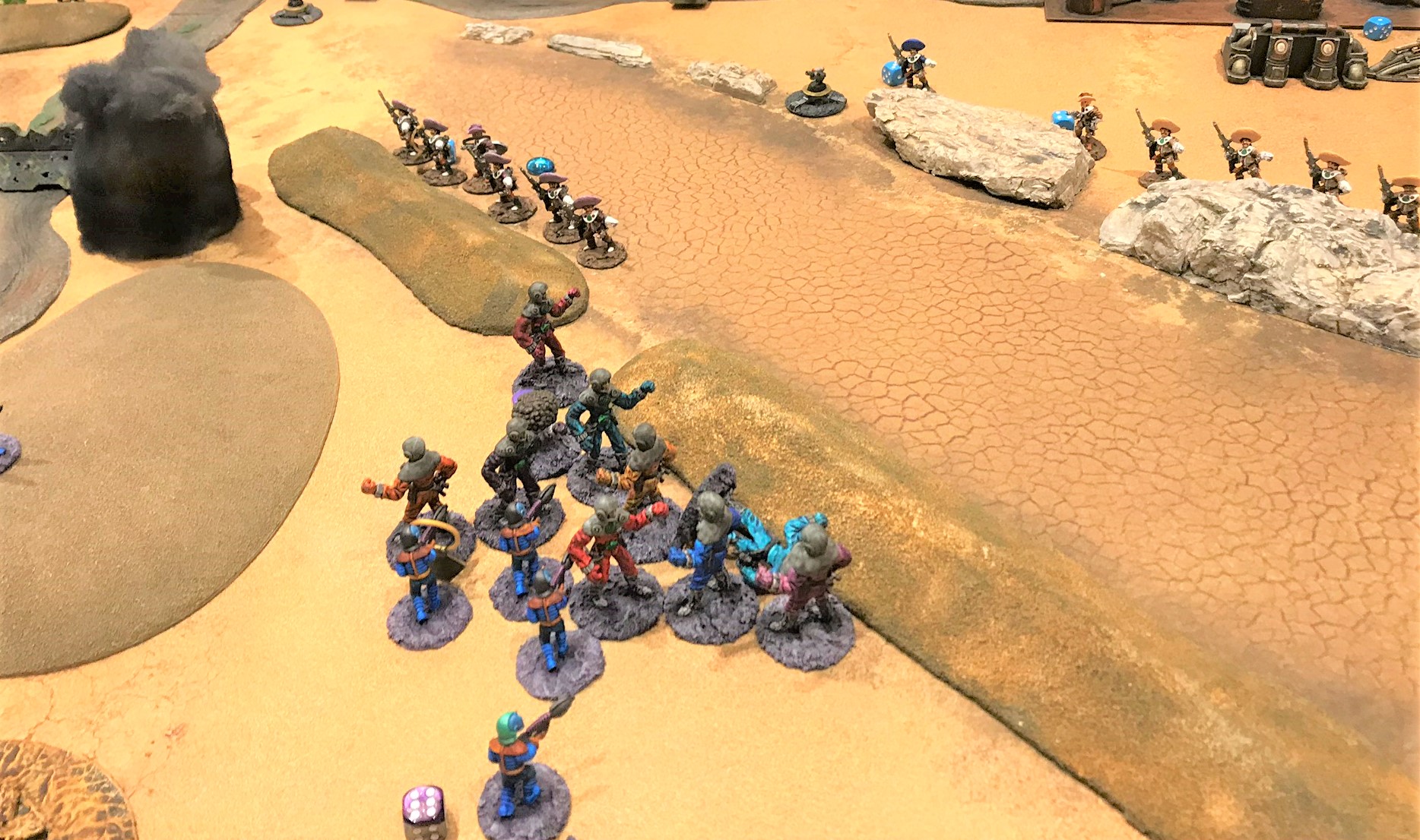 7 GCZ take casualties and move towards wadi