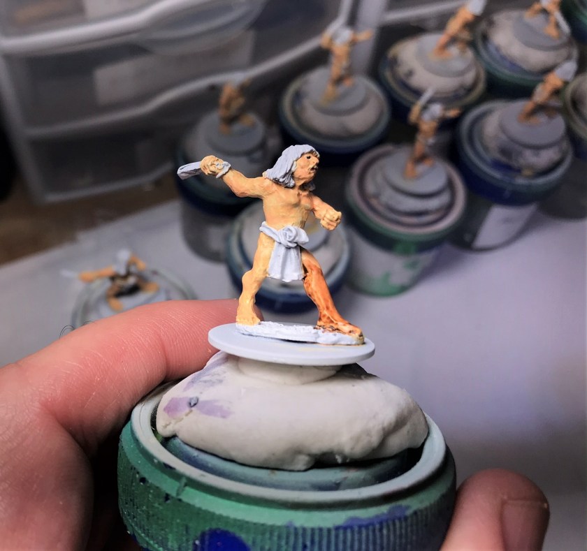 5 slinger with contrast paint on leg