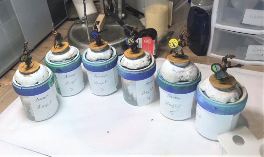 12 Ral Partha Arrow Knights 42-305 after shields added May 5th