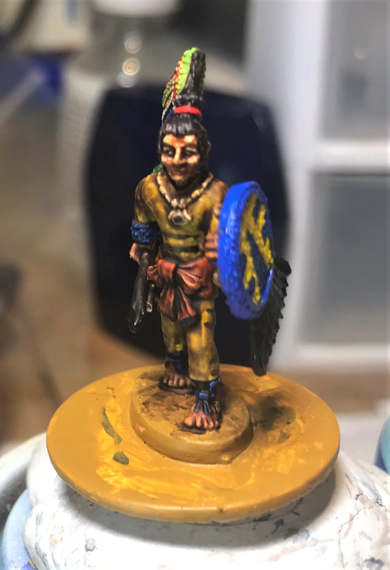 13 Ral Partha Arrow Knights 42-305 after shields added May 5th close up