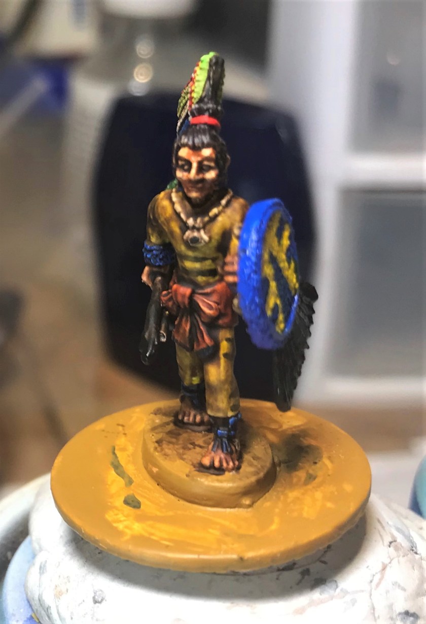 13 Ral Partha Arrow Knights 42-305 after shields added May 5th close up