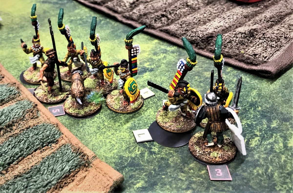 Aztec Raid – Mass Pikemen Gaming Session June 5,&nbsp;2021